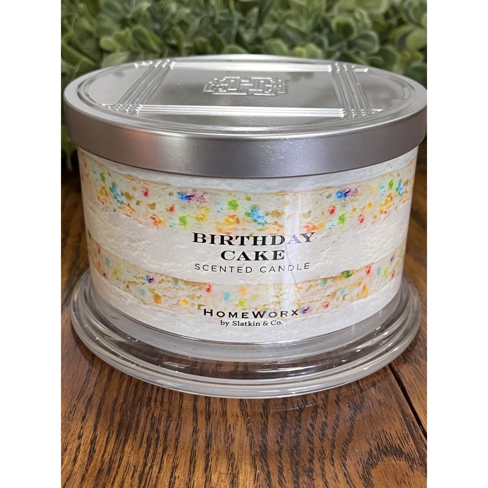 HomeWorx by Harry Slatkin & Co. One Vanilla Birthday Cake 18oz Candle